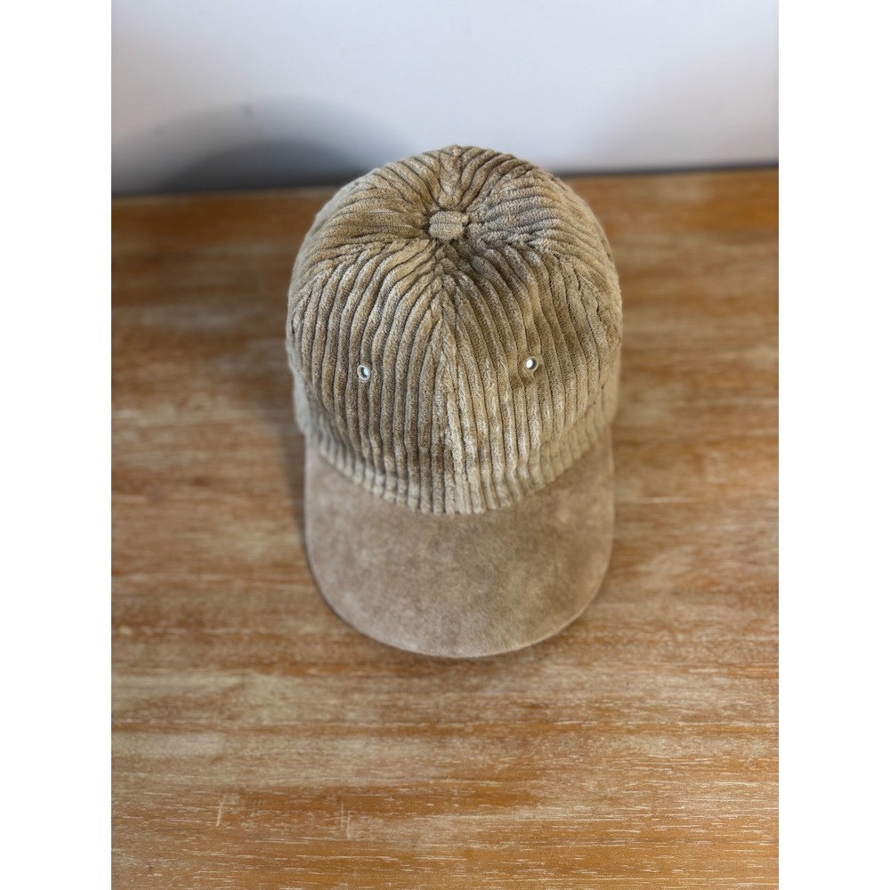 Broner Corduroy Suede Baseball Cap Tan One Size Made‎ in USA - Picture 2 of 6
